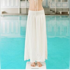 ZARA NEW WOMAN SS24 ZW COLLECTION LONG EMBROIDERED SKIRT REF:6895/241 SALE